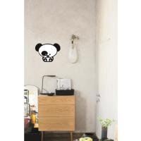 Sevimli Panda Duvar Tablosu Dekoratif Ahşap Panda Çocuk Odası Süsü