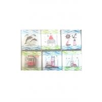 Dekoratif Cam Gider Kapağı Cam Gider Süsü 10 x 10 cm