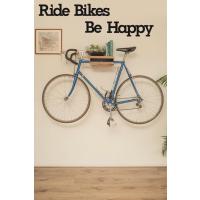 Ahşap Ride Bikes Be Happy Duvar Yazısı Duvar Süsü Bisiklet Yazısı