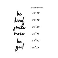 Be Kind Smile More Be You Duvar Yazısı Ahşap Duvar Tablosu
