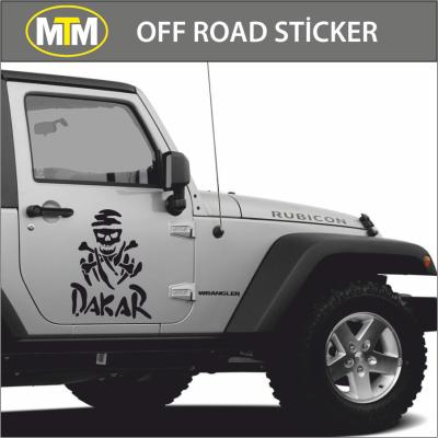 Dakar Kuru Kafa Off Road Oto Sticker