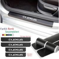 Erzline Lexus Karbon Kapı Eşiği Oto Sticker 4 Adet