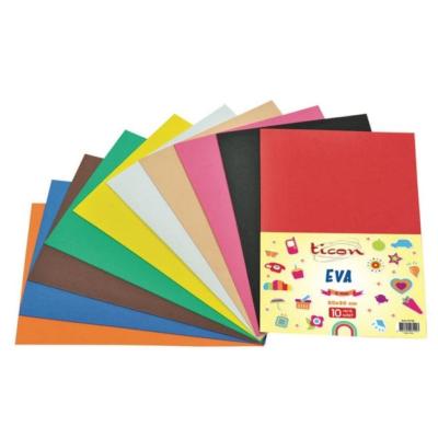 Eva Kağıdı A4 Sade Yapışkanlı Eva Kağıdı Farklı 10 Renk