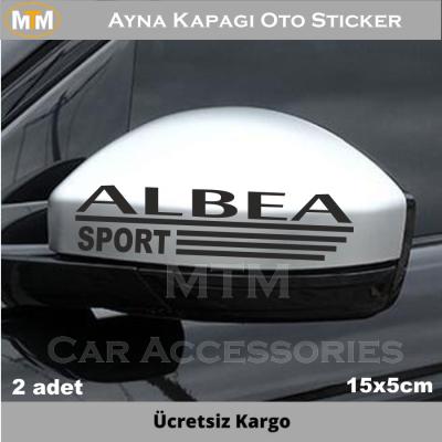 Fiat Albea Ayna Kapağı Oto Sticker (2 Adet)
