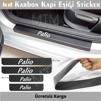 Fiat Palio Karbon Kapı Eşiği Sticker (4 Adet)