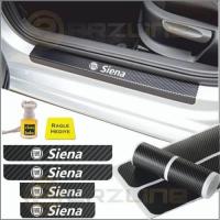 Fiat Siena Karbon Kapı Eşiği Sticker (4 Adet)