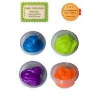 Fosforlu Slime 3 Farklı Renk 3 lü Pofuduk Slaym Oyun Hamuru