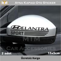 Hyundai Elantra Ayna Kapağı Oto Sticker (2 Adet)