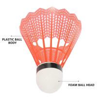 Mantar Uçlu Badminaton Topu 12 Li Renkli Plastik Badminton Topu