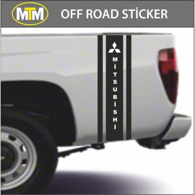 Mitsubishi Yan Şerit Off Road Sticker 2 Adet