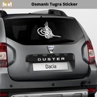 Osmanlı Tuğra Oto Sticker 15 CM
