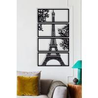 Paris Eyfel Kulesi Tablosu Ahşap Dekoratif Duvar Tablosu