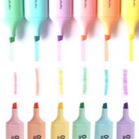 Pastel Renkli Fosforlu Kalem 6 lı Farklı Renk