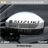 Suzuki Ayna Kapağı Sticker Oto Sticker (2 Adet)