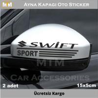 Suzuki Swift Ayna Kapağı Oto Sticker (2 Adet)