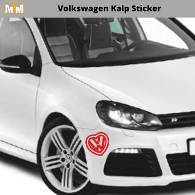 Volkswagen Kalp Oto Sticker 15 CM